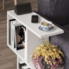 Tavolino da salotto Homemania bianco moderno e compatto