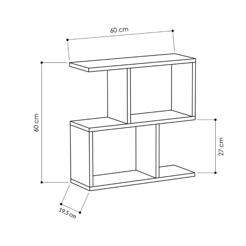 Tavolino da salotto Homemania bianco moderno e compatto