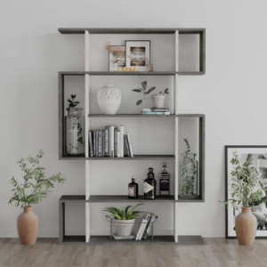 Libreria Mito bianco vintage e retro grey moderna e capiente