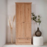 Armadio Timber 40A rovere anticato 2 ante 1 cassetto elegante