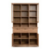 Credenza con vetrina Timber 54A rovere anticato elegante living
