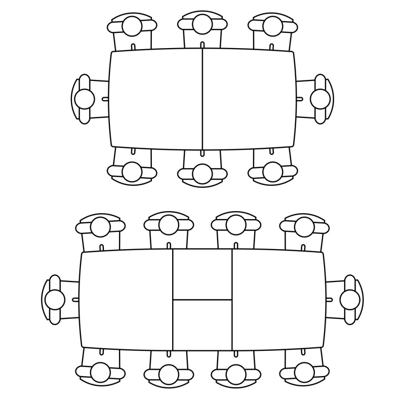 Tavolo allungabile Merkur top bianco frassinato gambe nere moderno