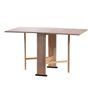 Tavolo pieghevole salvaspazio Mati 74x136 rovere sbiancato