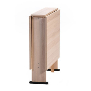 Zoom Tavolo pieghevole salvaspazio Mati 74x136 colore rovere sbiancato