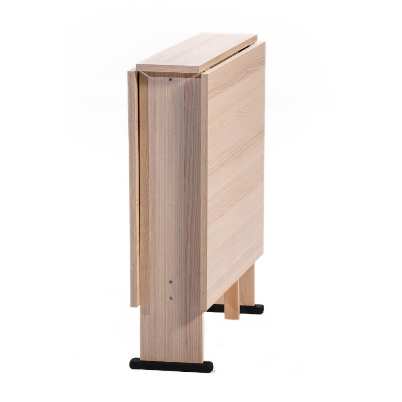 Tavolo pieghevole salvaspazio Mati 74x136 rovere sbiancato