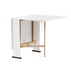 Zoom Tavolo pieghevole salvaspazio Mati 74x136 colore bianco frassinato