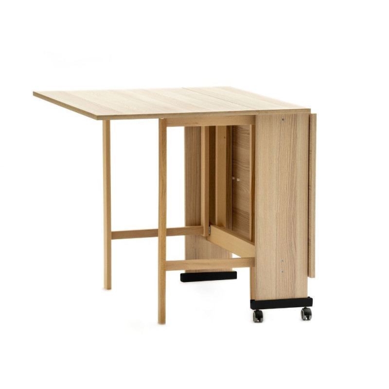 Tavolo salvaspazio Trio pieghevole 140x90x78 olmo compatto