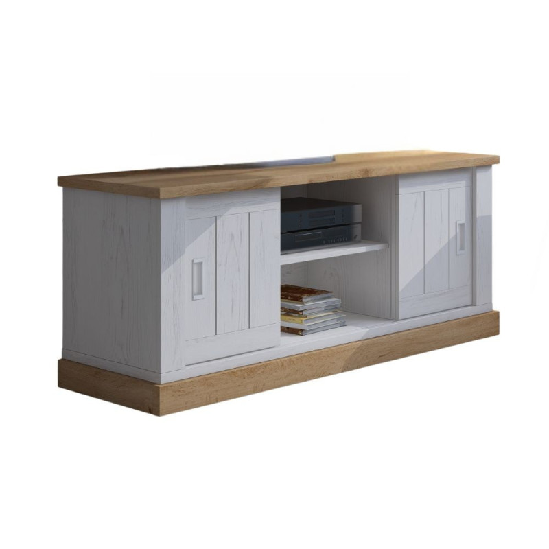 Porta TV Anthony III 2 ante scorrevoli rovere wotan shabby