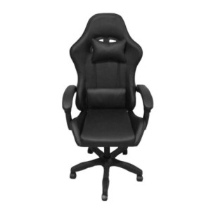 Zoom Sedia da ufficio Gaming con schienale alto e imbottitura in PVC colore nero