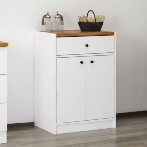 Zoom Mobile multiuso Viola con 2 ante e 1 cassetto colore bianco con top rovere scuro