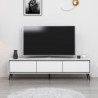 Porta TV Mandy 3 ante bianco piedini neri moderno e pratico