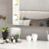 Specchio trucco Armin bianco con luci LED moderno e pratico