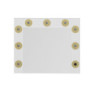 Specchio trucco Armin bianco con luci LED moderno e pratico
