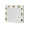 Specchio trucco Armin bianco con luci LED moderno e pratico