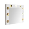 Specchio trucco Armin bianco con luci LED moderno e pratico