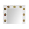 Specchio trucco Armin bianco con luci LED moderno e pratico