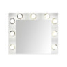 Specchio trucco Armin bianco con luci LED moderno e pratico