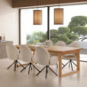 Tavolo fisso Rina rettangolare legno rovere elegante e solido