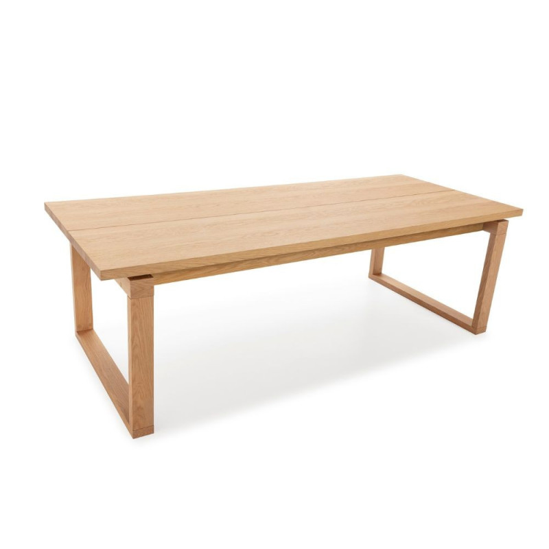 Tavolo fisso Rina rettangolare legno rovere elegante e solido