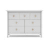 Cassettiera Max 4 cassetti 3 cassettini legno massiccio bianco