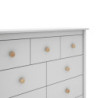 Cassettiera Max 4 cassetti 3 cassettini legno massiccio bianco