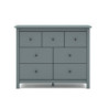 Cassettiera Misti 4 cassettoni 3 cassettini legno verde cachi