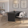 Tavolo rettangolare fisso Loana nero 200x100 cm design moderno