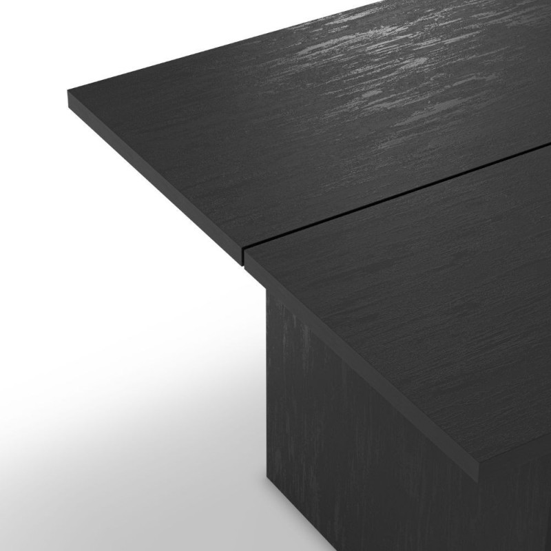 Tavolo rettangolare fisso Loana nero 200x100 cm design moderno
