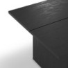 Tavolo rettangolare fisso Loana nero 200x100 cm design moderno