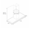 Cappa ad isola Bertazzoni KGI120CONXA 120 cm. inox classe A