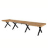 Tavolo allungabile Dava rovere gambe metallo nero moderno e robusto