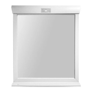 Specchiera Athena in legno cornice avorio elegante e luminosa