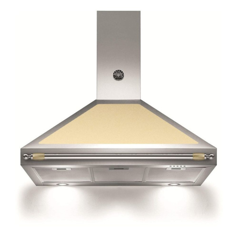 Cappa camino Bertazzoni K90HERCra 90 cm inox e crema Classe A