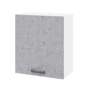 Pensile scolapiatti 60x32x72 cm bianco e cemento cucina