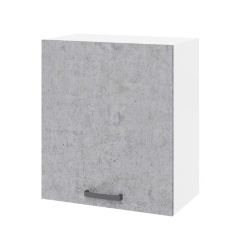 Pensile scolapiatti 60x32x72 cm bianco e cemento cucina