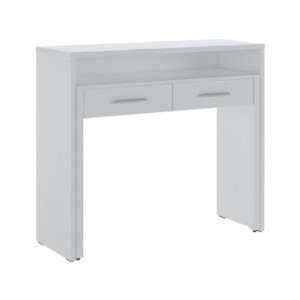 Zoom Scrivania Scrivia con piano a scomparsa con due cassetti colore bianco opaco