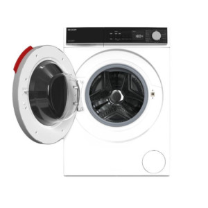 Zoom Lavatrice Sharp ESNFB014DW1NA 10 kg carica frontale 1400 giri serie inverter con vapore classe A