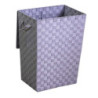 Cestone poliestere grigio rettangolare 40x30x53cm capiente