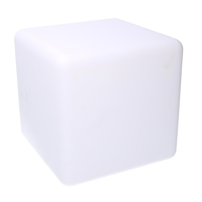 Lampada LED plastica ricaricabile multicolor quadro 30x30x30 cm