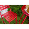 Sgabello bar alluminio Las Vegas rosso 42x55x77/109 cm esterno