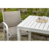 Tavolo alluminio Sullivan bianco 70x53x75 cm rettangolare outdoor