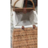 Cesta pic nic fascia bordeaux 50x34x18/28/44 cm elegante e pratica