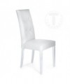 Sedia in pelle sintetica Dada - set da 2 bianco