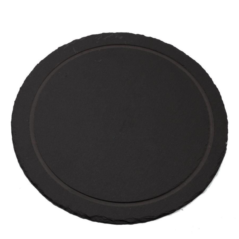Sottopiatto ardesia 32 cm elegante naturale per la tavola