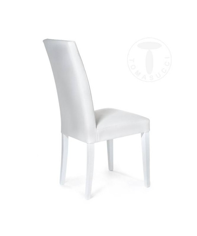 Sedia in pelle sintetica Dada - set da 2 bianco