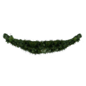 Zoom Festone Monte Erice verde con aghi cm ø24x180