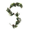 Festone plastica verde 125cm decorazione natalizia naturale e resistente
