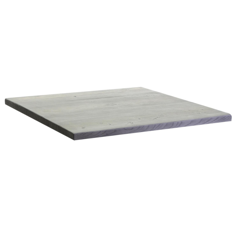 Top tavolo resina esterno grigio 80x80cm resistente e moderno