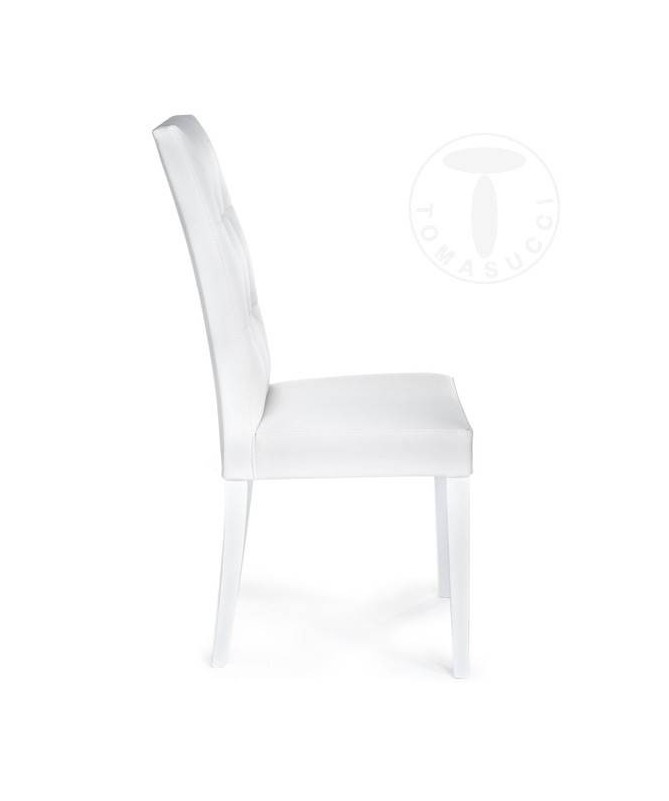 Sedia in pelle sintetica Dada - set da 2 bianco