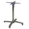 Base tavolo alluminio grigio ribaltabile 52x52xH72 cm pratica